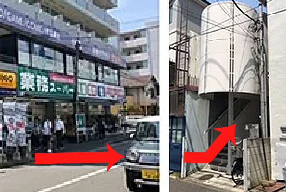 最寄り駅 東急東横線『白楽駅』からの道順