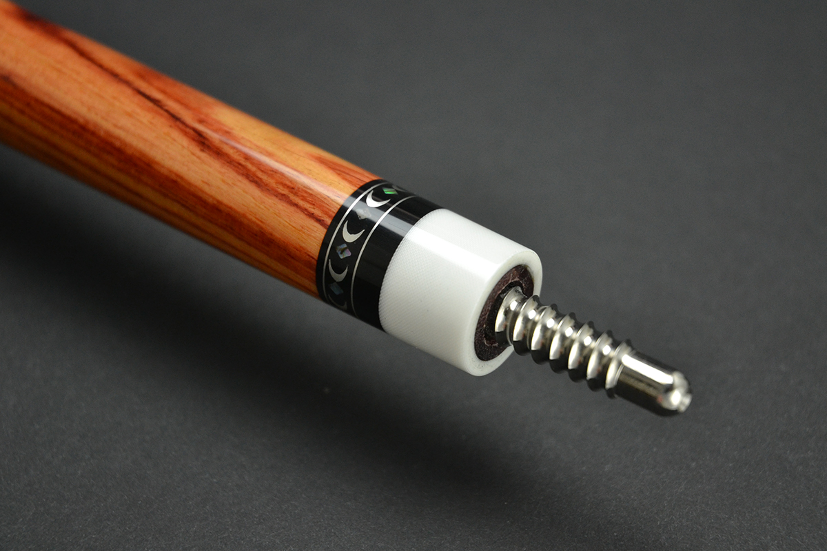 14771 ジェイフラワー J.Flowers チューリップウッド エンボス革 ラジアル キュー CUE SPIDER