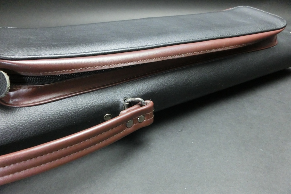 31646 メーカー不明 黒茶 キューケース 2B4S ビリヤード ケース SPIDER