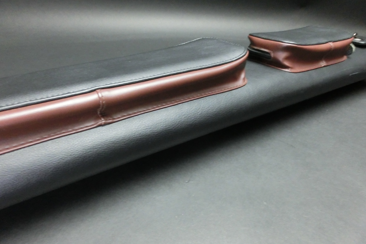 31646 メーカー不明 黒茶 キューケース 2B4S ビリヤード ケース SPIDER