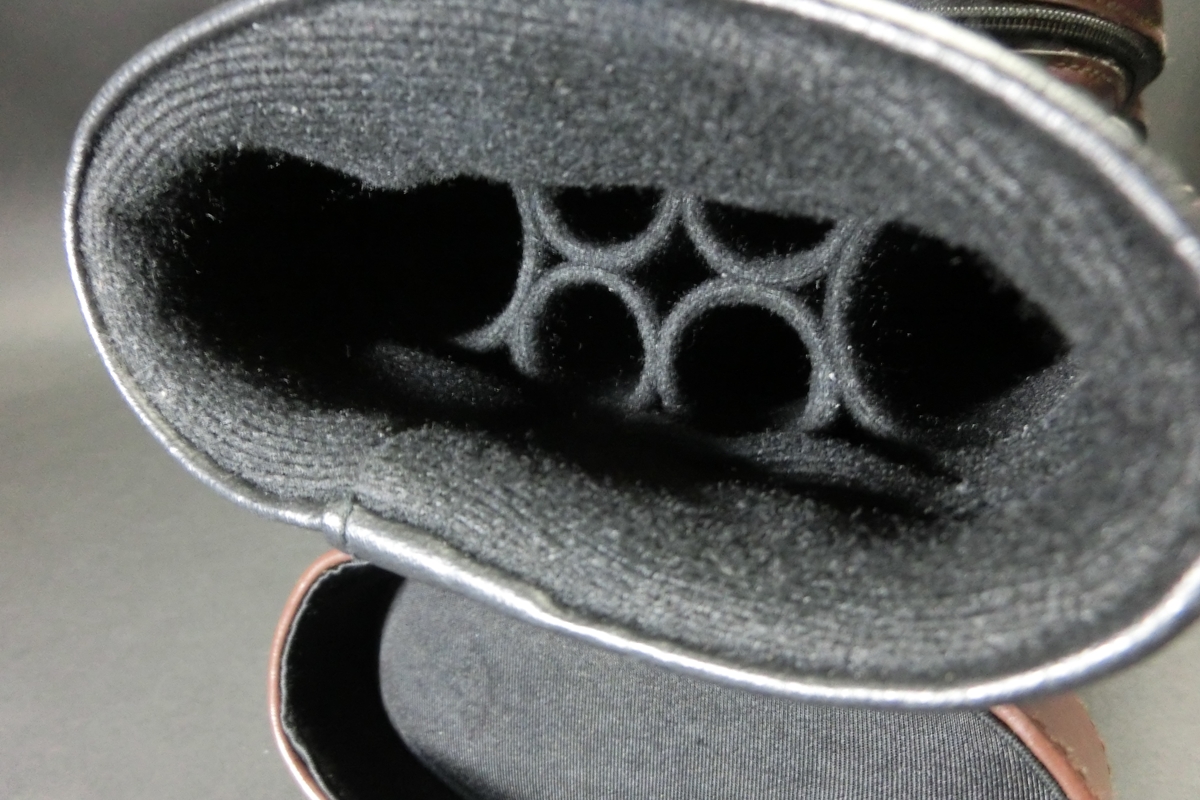 31646 メーカー不明 黒茶 キューケース 2B4S ビリヤード ケース SPIDER