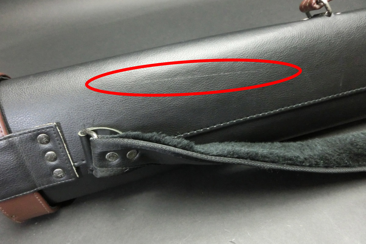 31646 メーカー不明 黒茶 キューケース 2B4S ビリヤード ケース SPIDER