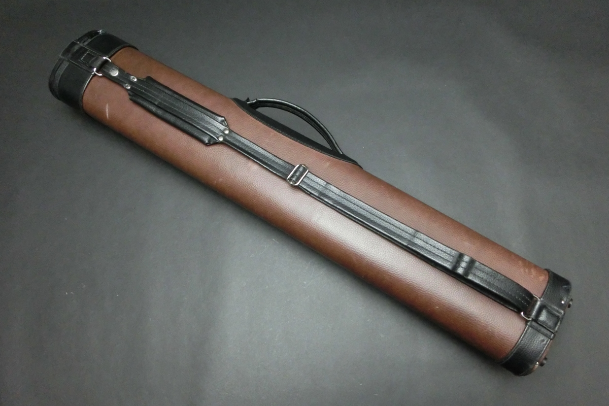 31651 訳アリ メーカー不明 茶黒 キューケース 2B4S ビリヤード ケース SPIDER