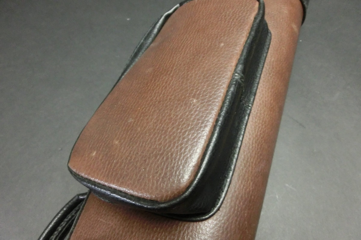 31651 訳アリ メーカー不明 茶黒 キューケース 2B4S ビリヤード ケース SPIDER