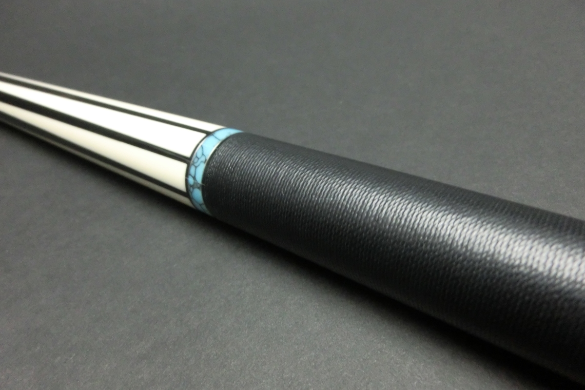 15275 ハオ HOW 325pro ミカルタ8剣 バットのみ リネングリップ ターコイズリング キュー CUE SPIDER