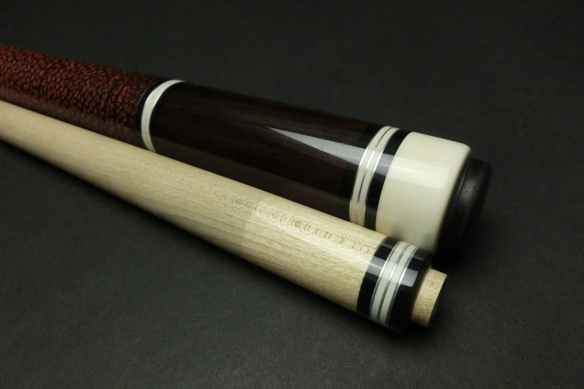 15715 ランブロス Lambros バーズアイ4剣 T2中空ハイテク ビリヤード キュー カスタム SPIDER