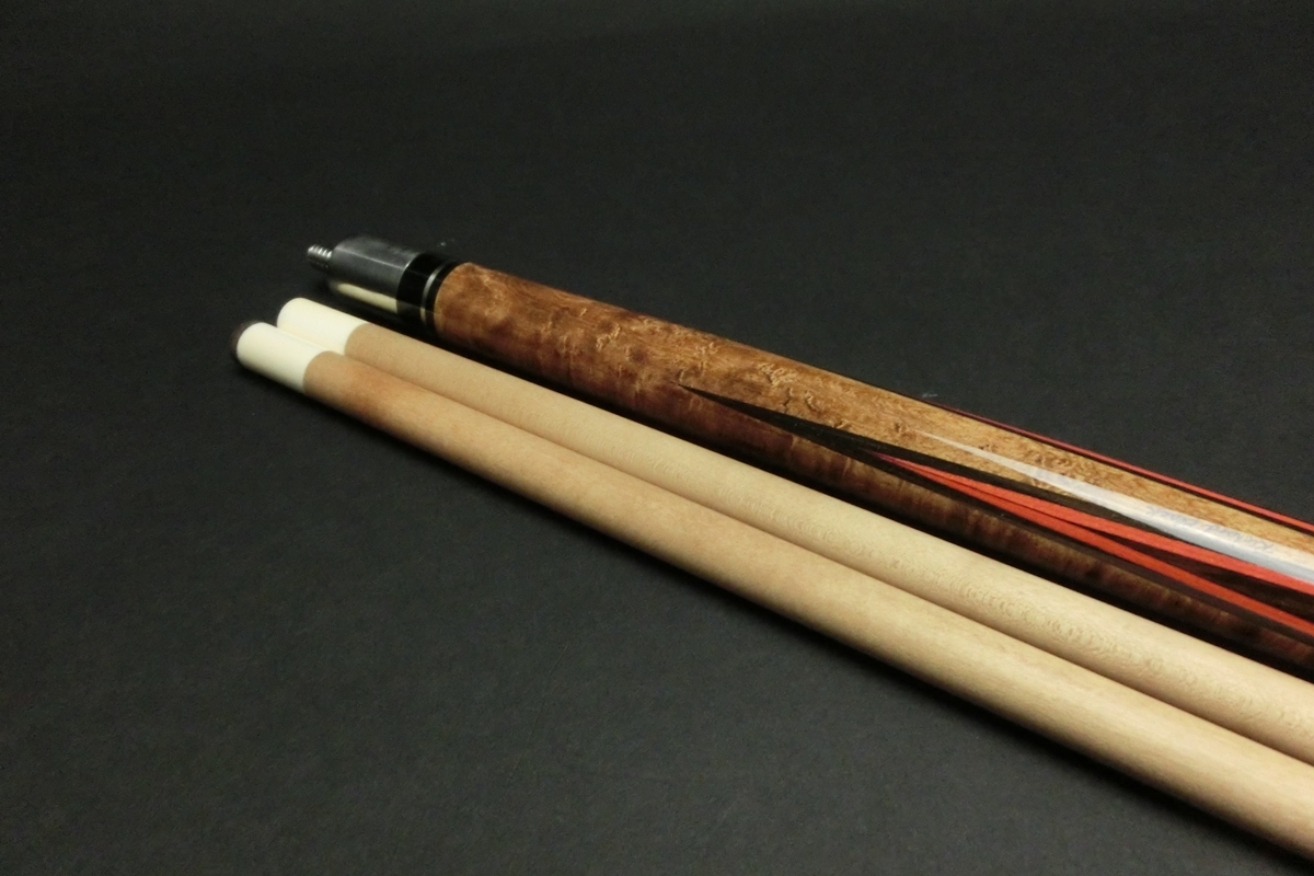 15677 リチャードブラック RichardBlack 4剣 レッドバロン 2シャフト リフィニッシュ ビリヤード キュー カスタム SPIDER
