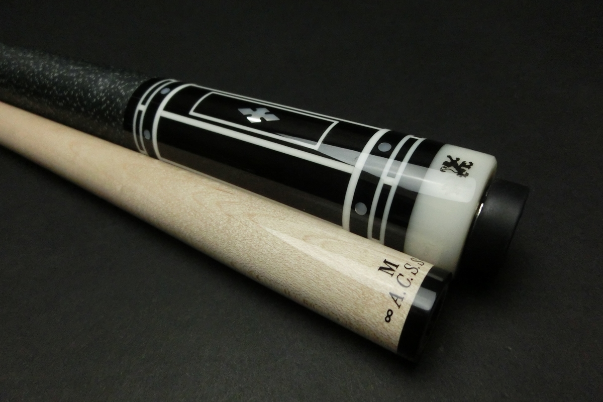 【ヤフオク出品中】15720 アダム Adam CL-4 6剣 ACSS-M 10山 ビリヤード ハイテク キュー CUE SPIDER