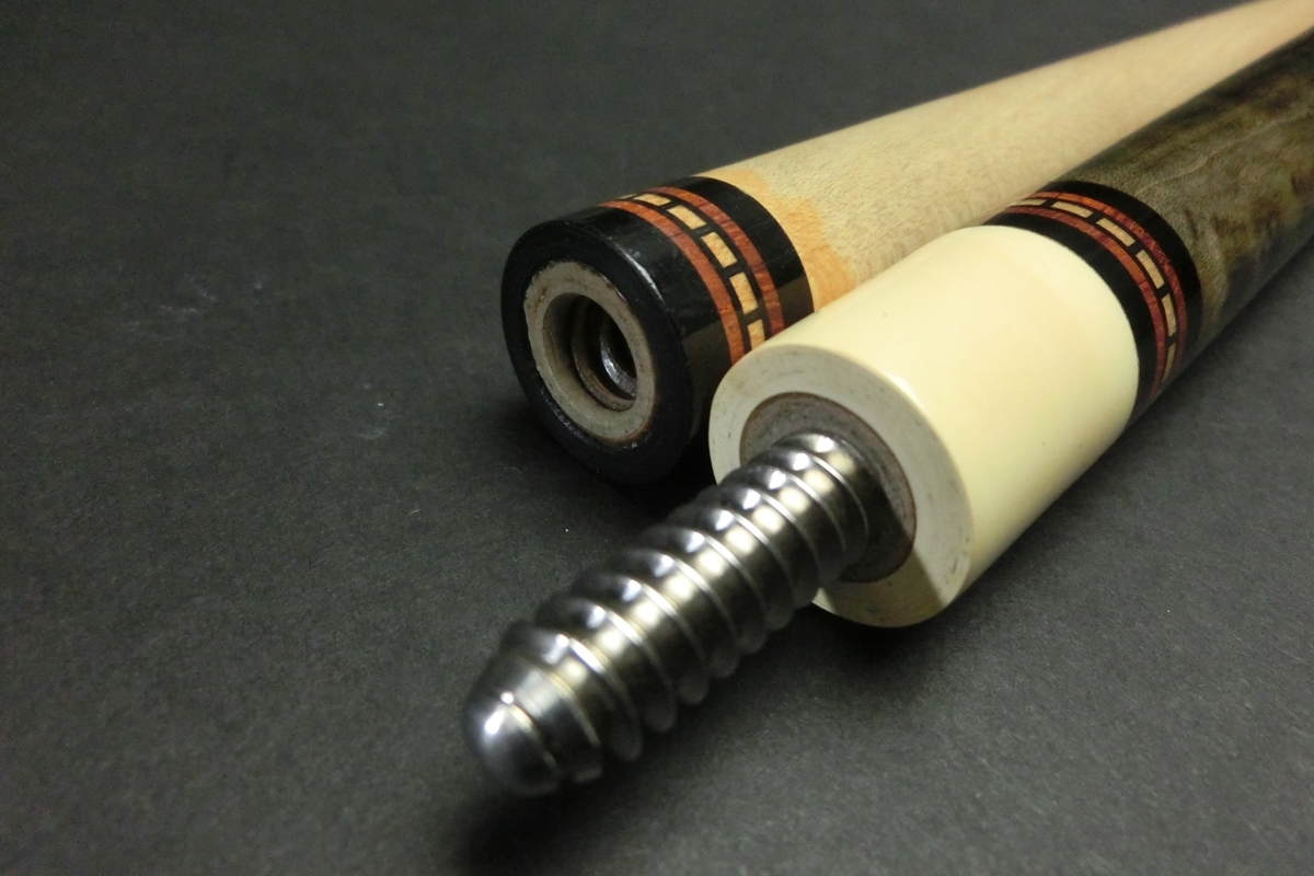 15615 マクダモット McDermott D-20 オールド 80年代 子持6剣 ビリヤード キュー CUE SPIDER