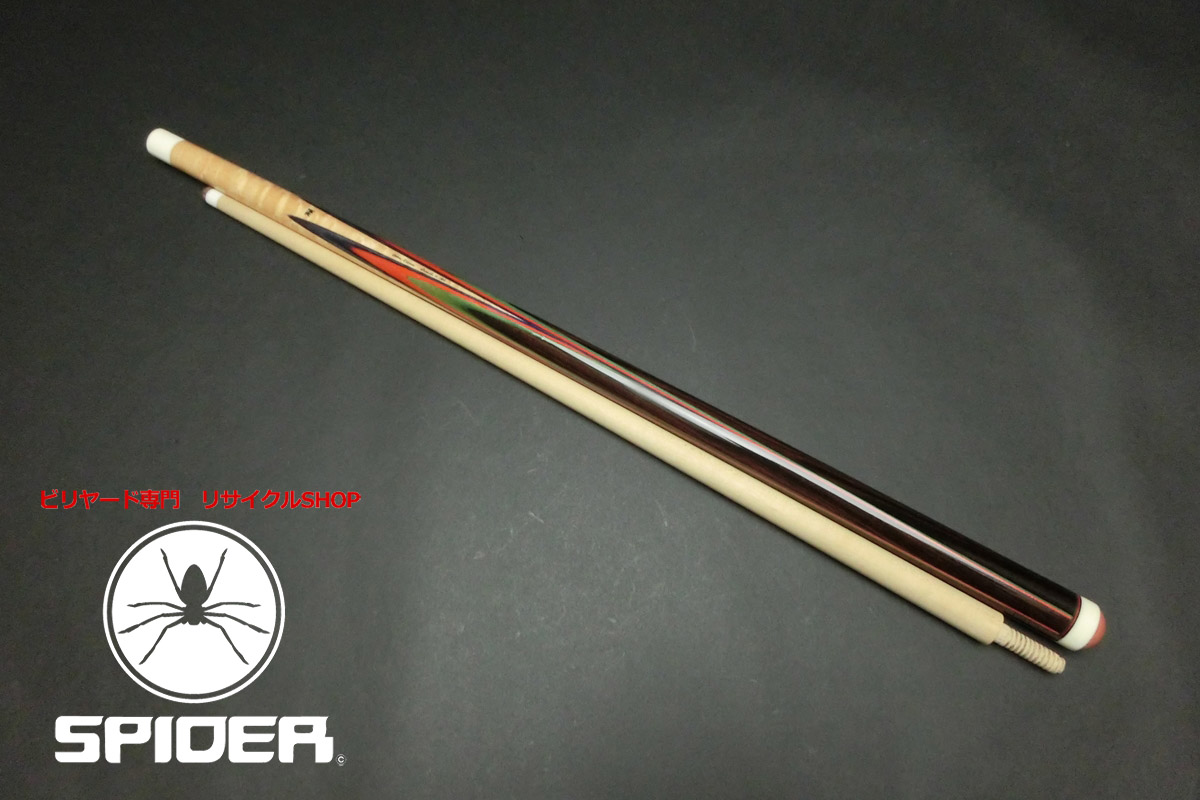 【ヤフオク出品中】15724 アダム Adam 4B キャロム Exceed 1989 タケノコ 木ネジ ビリヤード キュー CUE SPIDER□