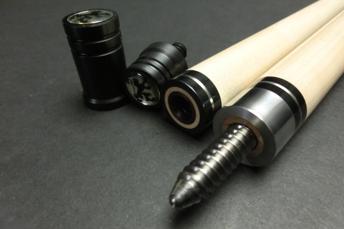 【ヤフオク出品中】15727 使用少 アダム Adam KENBU-03 ACSSプロ 10山 ビリヤード キュー CUE SPIDER