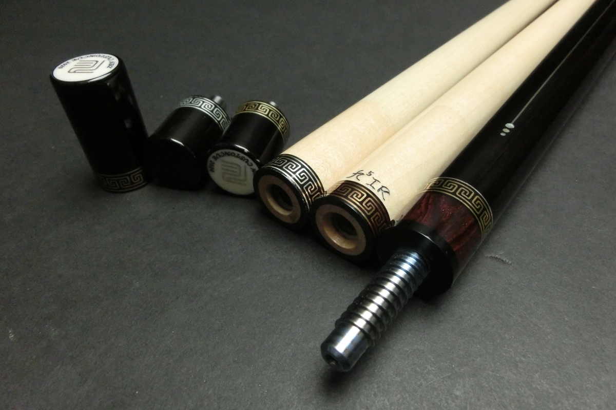 15721 ゼン ZEN 2020年 インレイモデル 2シャフト 95IR 11山 ビリヤード キュー カスタム SPIDER