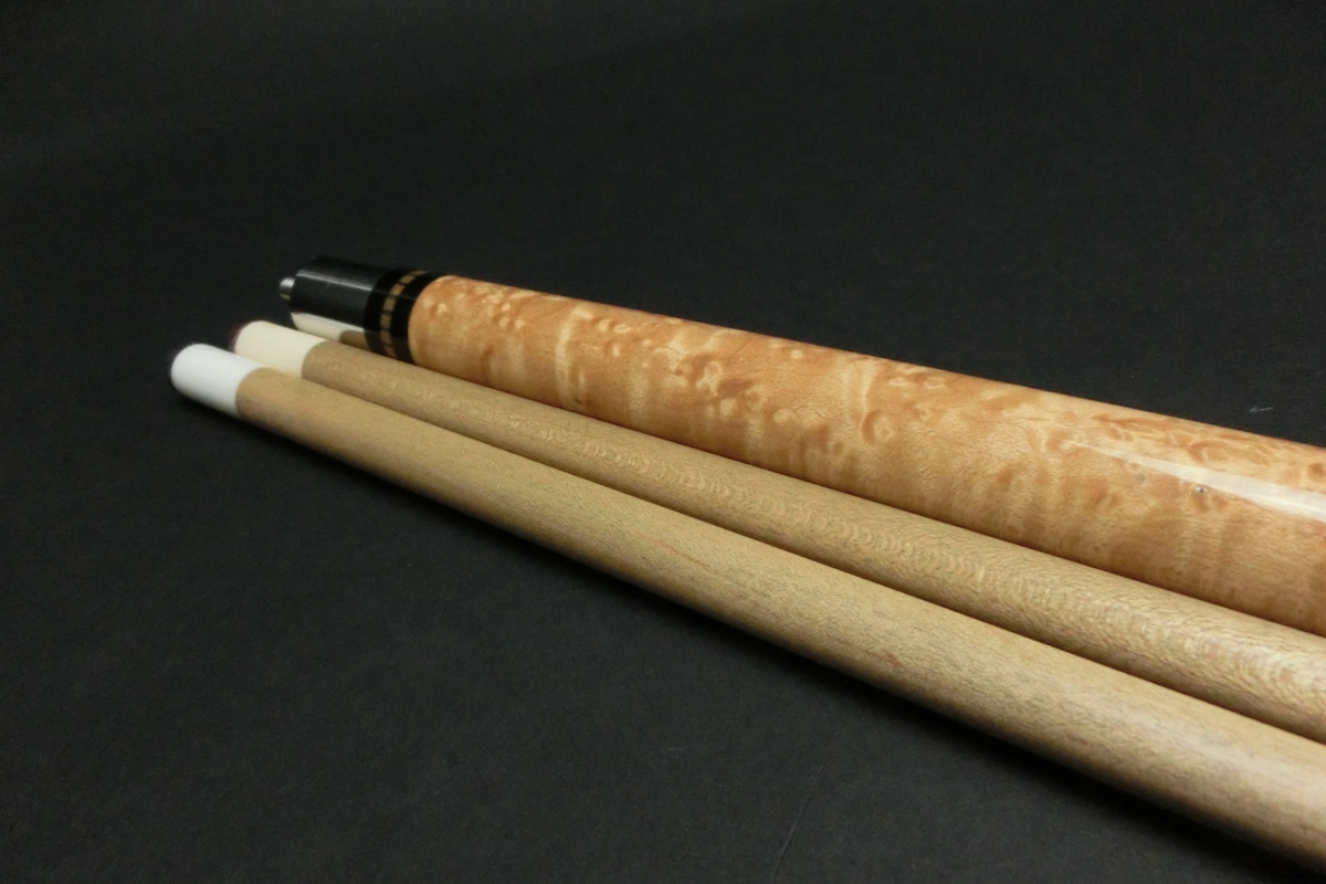 15728 タッド Tad バーズアイストレート 2シャフト 18山パイロ ビリヤード キュー カスタム SPIDER