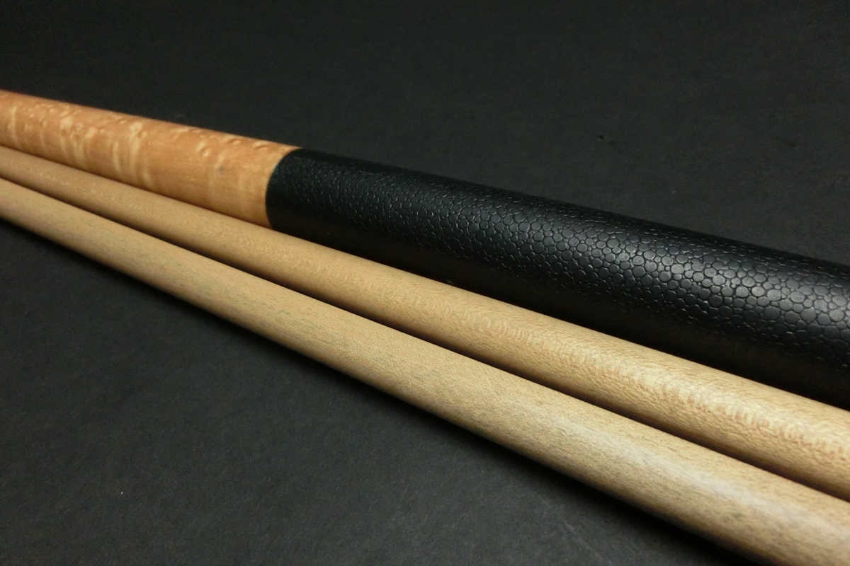 15728 タッド Tad バーズアイストレート 2シャフト 18山パイロ ビリヤード キュー カスタム SPIDER