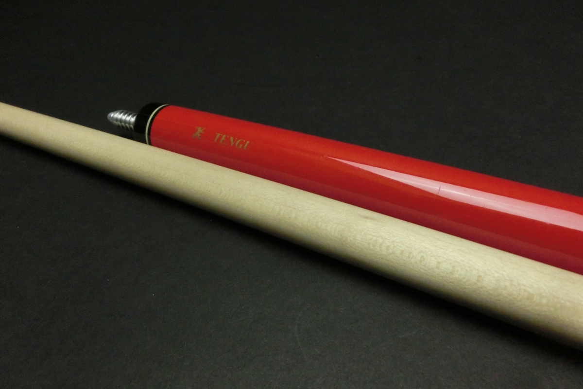 15734 アダム Adam TENGU 赤 ジャンプキュー ビリヤード キュー CUE SPIDER