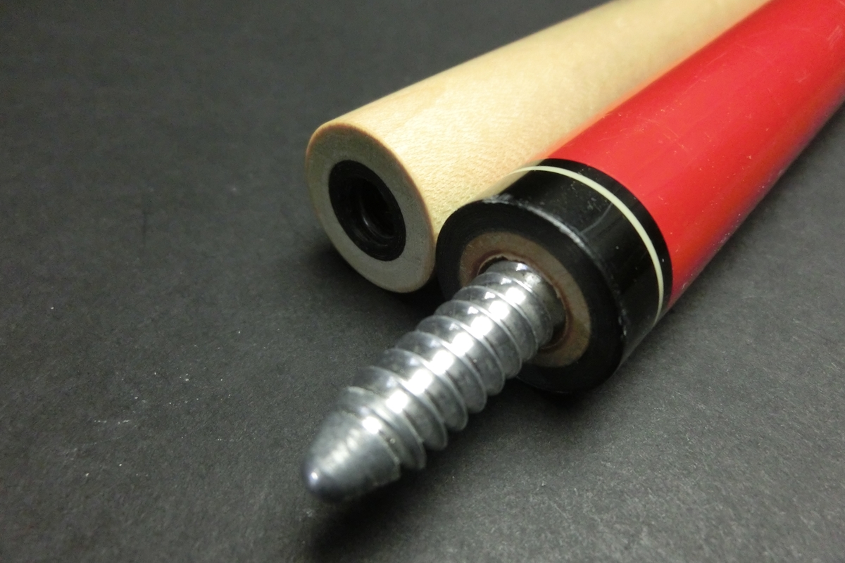 15734 アダム Adam TENGU 赤 ジャンプキュー ビリヤード キュー CUE SPIDER