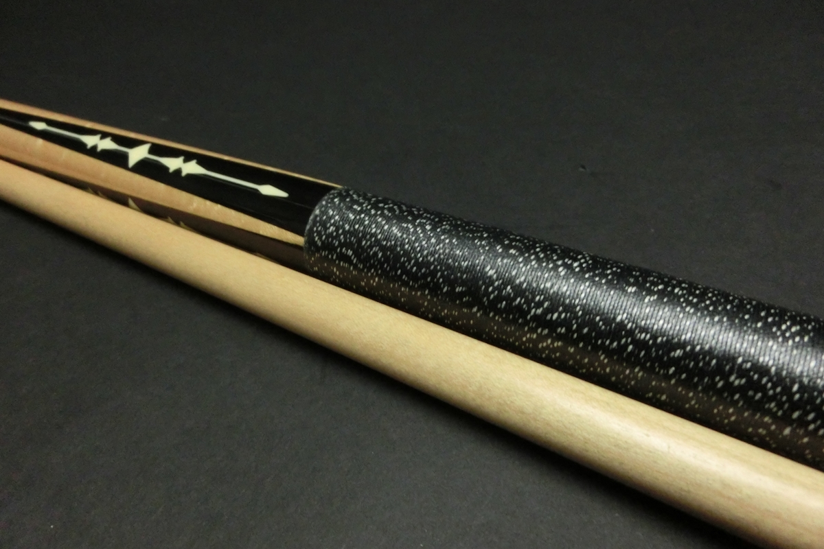 15735 アダム Adam 4剣 インレイ 14山パイロ ノーマル ビリヤード キュー CUE SPIDER