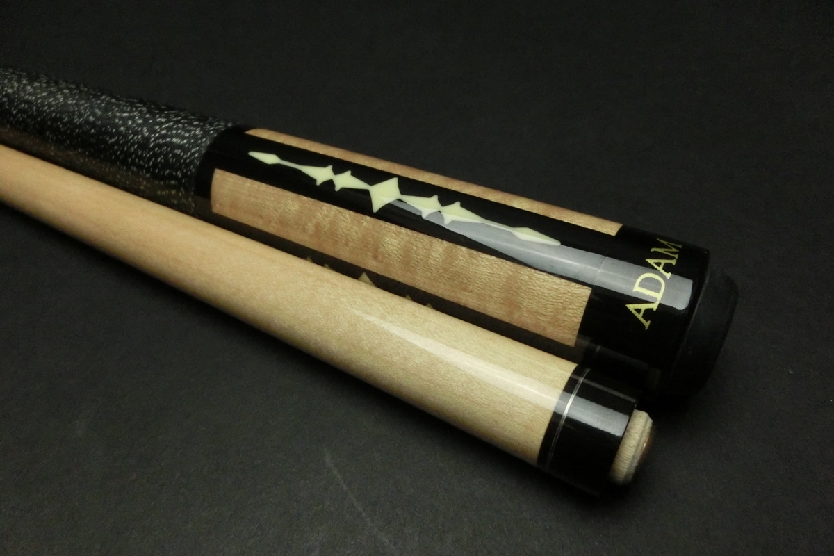 15735 アダム Adam 4剣 インレイ 14山パイロ ノーマル ビリヤード キュー CUE SPIDER