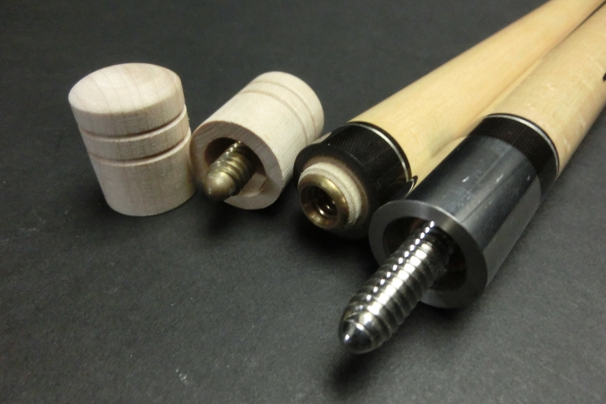 15735 アダム Adam 4剣 インレイ 14山パイロ ノーマル ビリヤード キュー CUE SPIDER