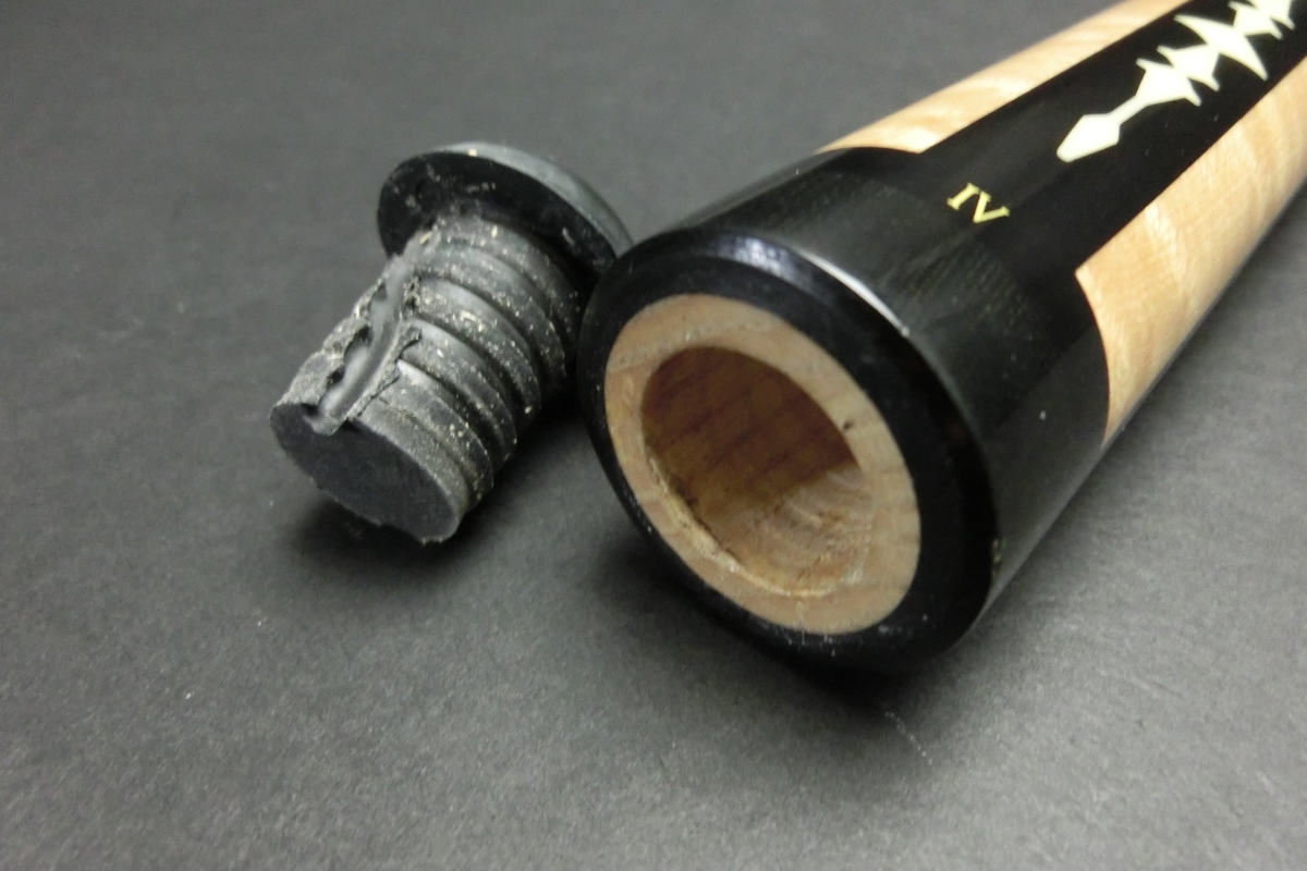 15735 アダム Adam 4剣 インレイ 14山パイロ ノーマル ビリヤード キュー CUE SPIDER