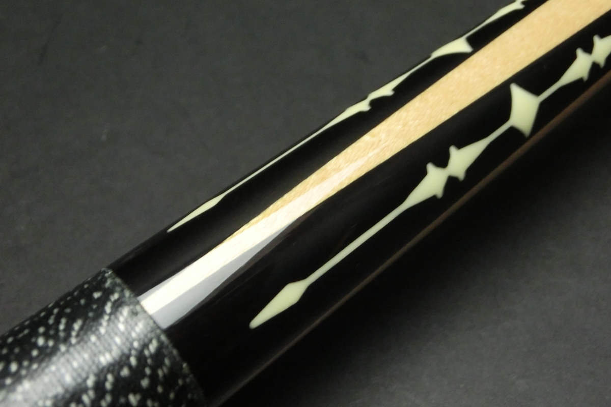 15735 アダム Adam 4剣 インレイ 14山パイロ ノーマル ビリヤード キュー CUE SPIDER