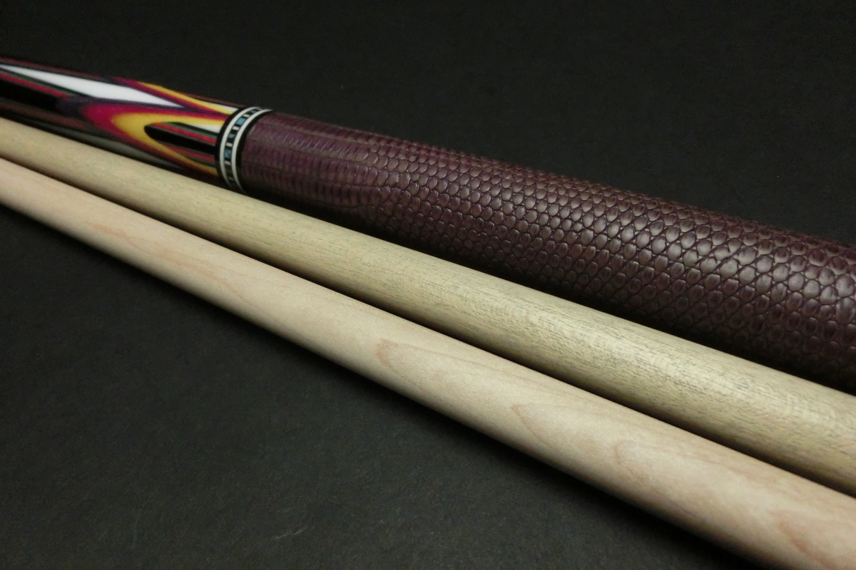 15746 ナインハーツ 9Hearts 子持バタフライ 8剣 2シャフト ビリヤード キュー カスタム SPIDER