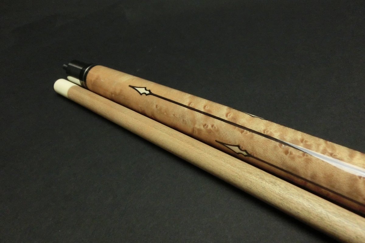 【ヤフオク出品中】15628 メッヅ Mezz PUJ-7 インレイ6剣 314 UJ ビリヤード キュー CUE SPIDER