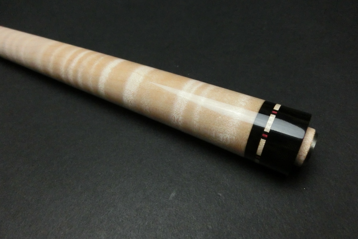 【ヤフオク出品中】23344 アダム Adam 極トラ目 ノーマルシャフト 14山パイロ ザンボリング ビリヤード ノーマル SPIDER□