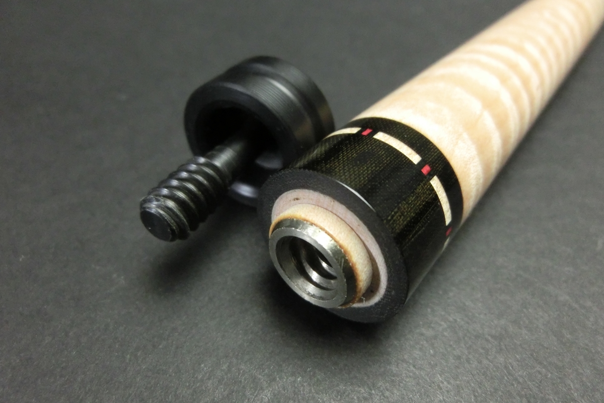 【ヤフオク出品中】23345 アダム Adam 極トラ目 ノーマルシャフト 14山パイロ ザンボリング ビリヤード ノーマル SPIDER□