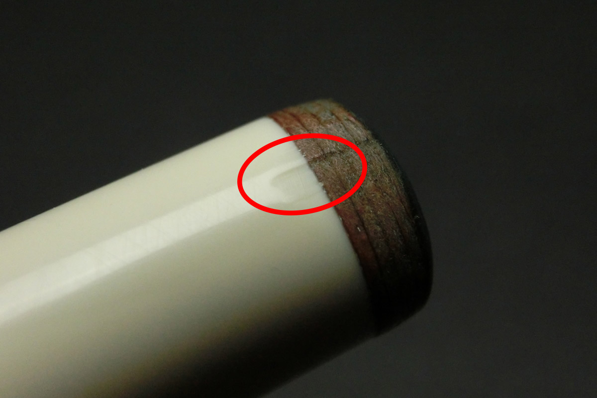 【ヤフオク出品中】23345 アダム Adam 極トラ目 ノーマルシャフト 14山パイロ ザンボリング ビリヤード ノーマル SPIDER□