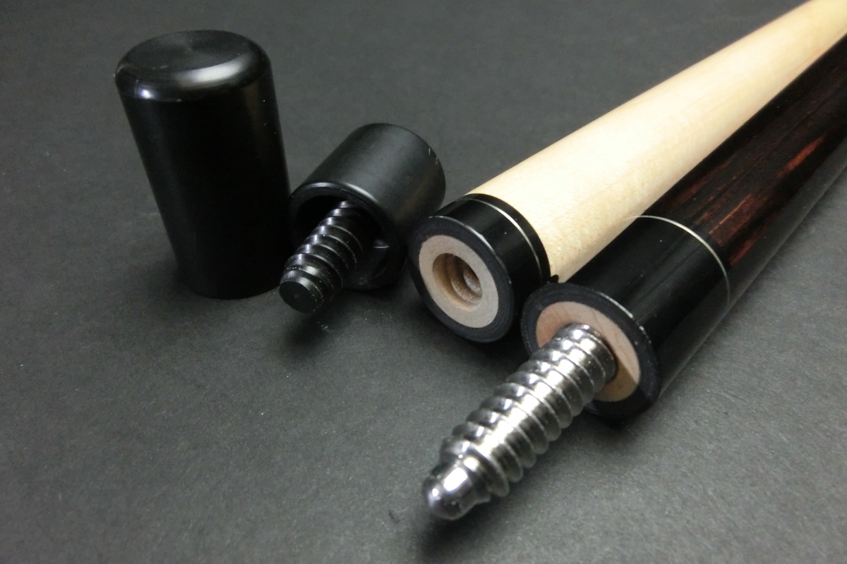 【ヤフオク出品中】15788 アダム Adam AJC エボニー 蝶インレイ 10山 ノーマル ビリヤード キュー CUE SPIDER□