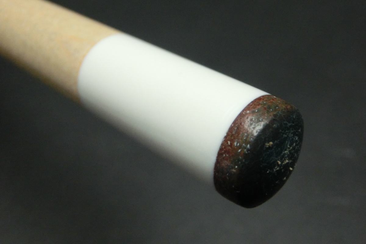 【ヤフオク出品中】15788 アダム Adam AJC エボニー 蝶インレイ 10山 ノーマル ビリヤード キュー CUE SPIDER□