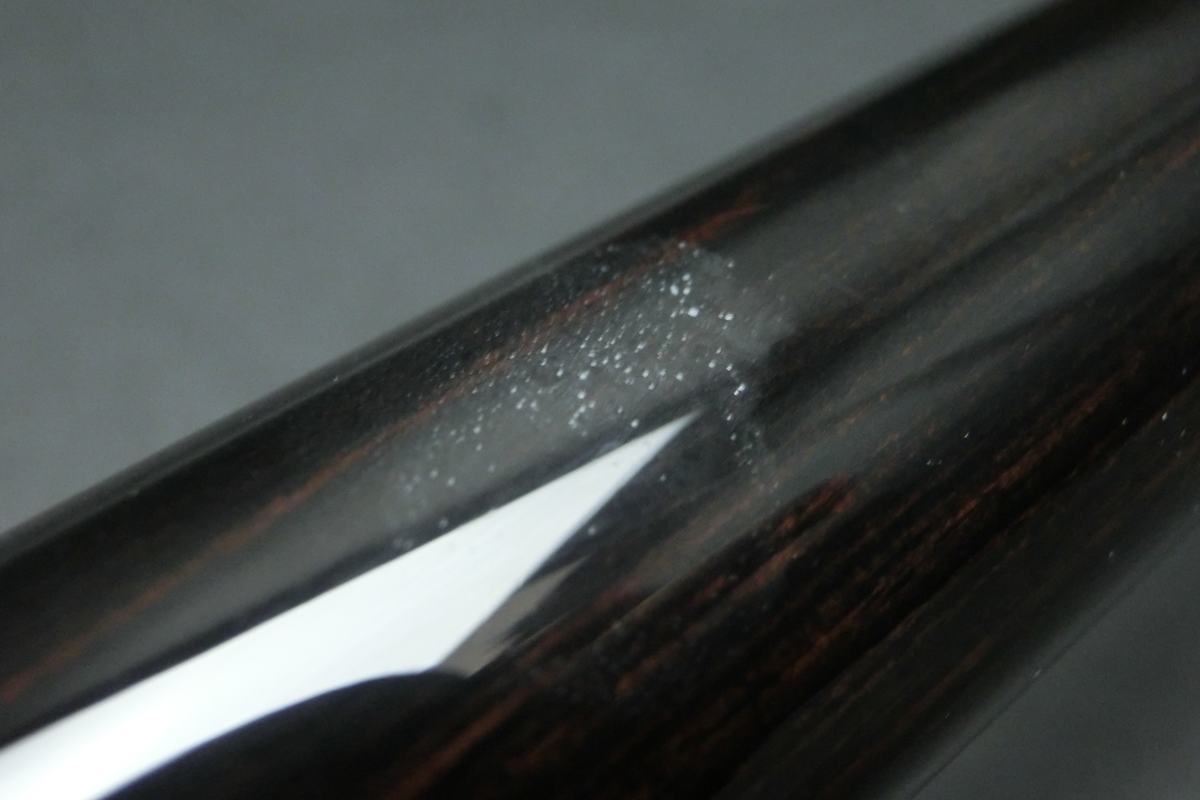 【ヤフオク出品中】15788 アダム Adam AJC エボニー 蝶インレイ 10山 ノーマル ビリヤード キュー CUE SPIDER□