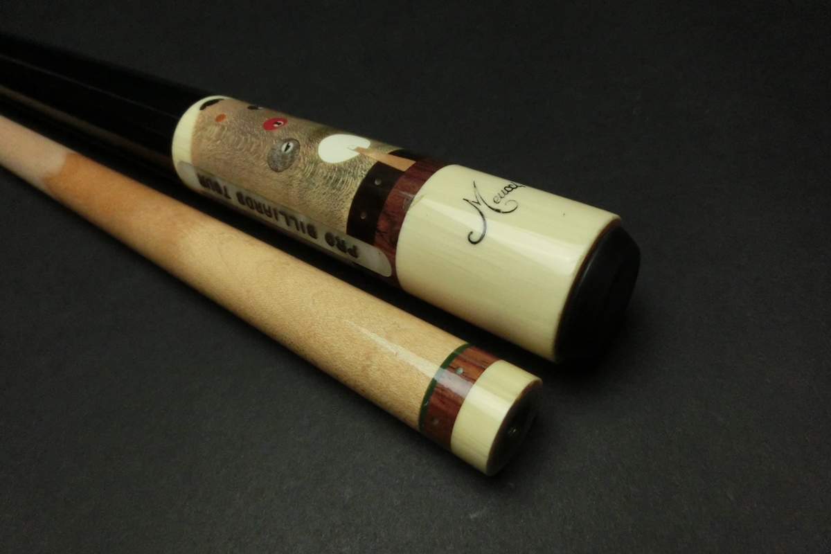 15632 レア メウチ Meucci 95-21 オールド ノーマル ビリヤード キュー CUE SPIDER