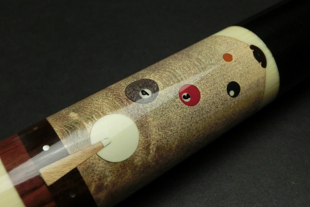 15632 レア メウチ Meucci 95-21 オールド ノーマル ビリヤード キュー CUE SPIDER