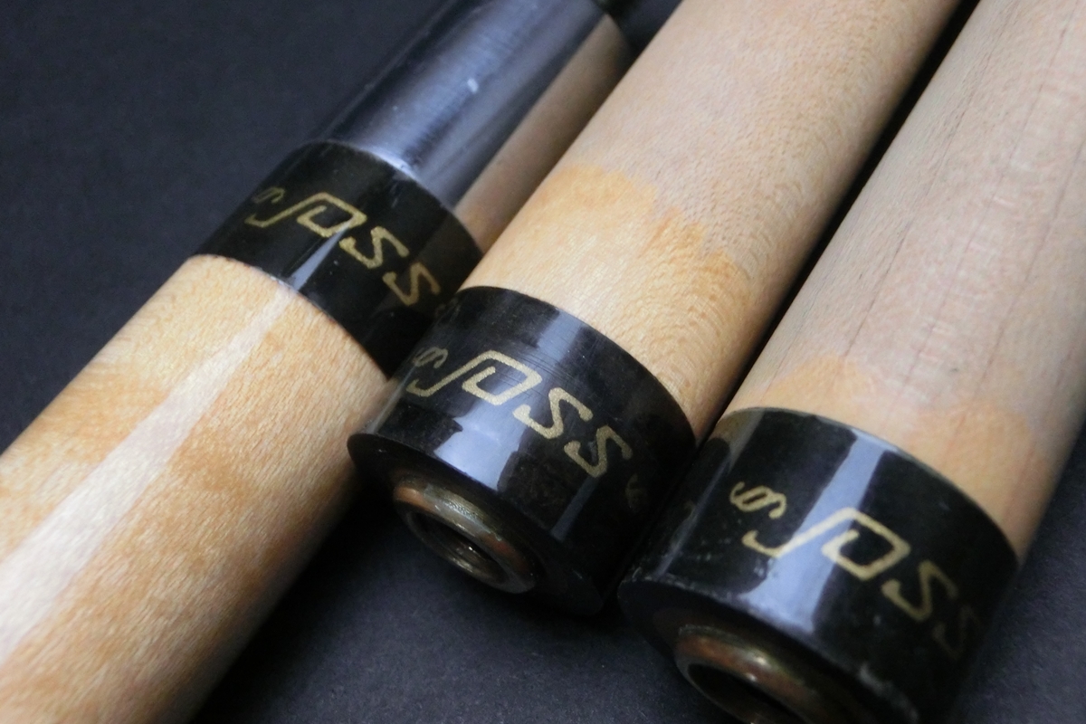 15476 ジョス Joss オールド #14 金ロゴ 2シャフト 14山パイロ ビリヤード キュー CUE SPIDER