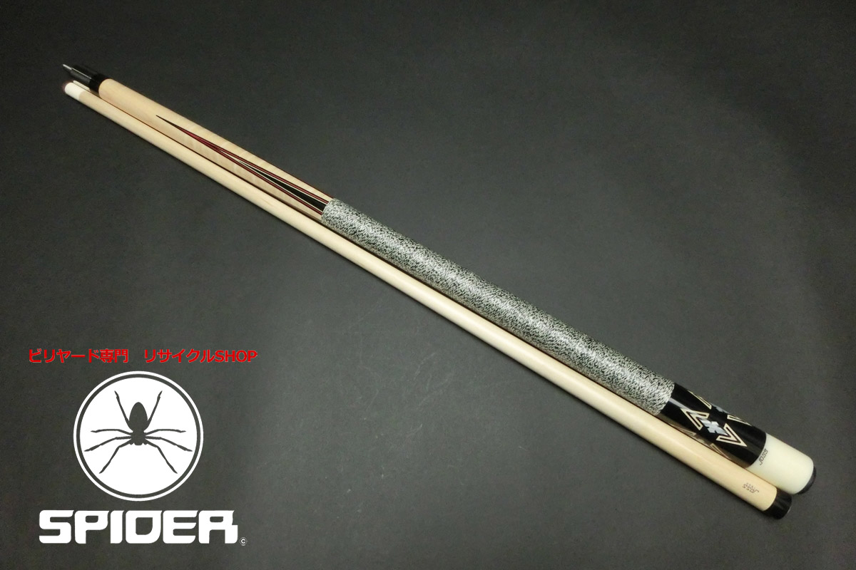 15480 使用少 ジョス JOSS N-7 4剣 14山パイロ ノーマル ビリヤード キュー CUE SPIDER