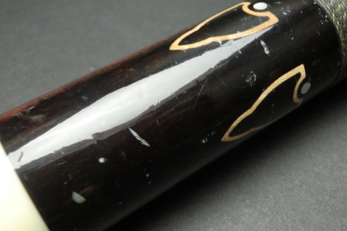 15763 ジョス JOSS 金ロゴ 4剣 2シャフト 14山パイロ ビリヤード キュー CUE SPIDER
