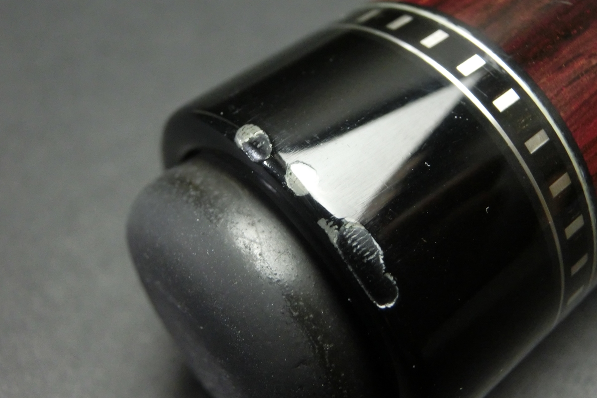 15652 コグノセンティ Cognoscenti ココボロ ファンシーリング G10黒 2シャフト ビリヤード キュー カスタム SPIDER□