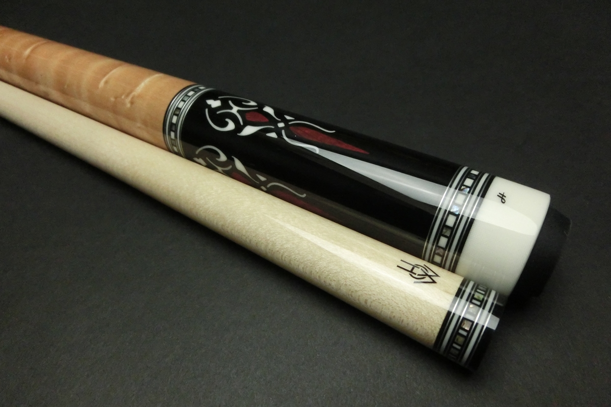 15654 ハオ HOW PD-02GN ウッドハンドル ハイパーX ビリヤード キュー CUE SPIDER□