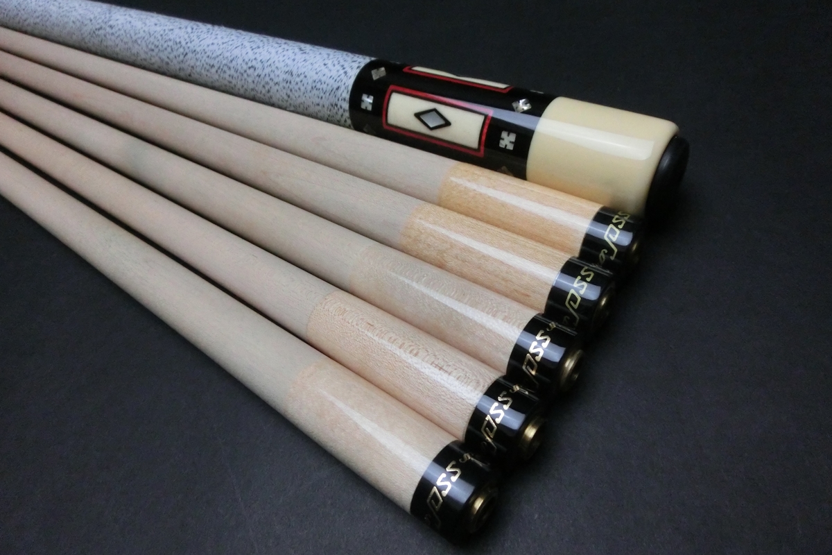 【ヤフオク出品中】15645 レア ジョス Joss オールド 金ロゴ ノーマル 5シャフト ビリヤード キュー CUE SPIDER