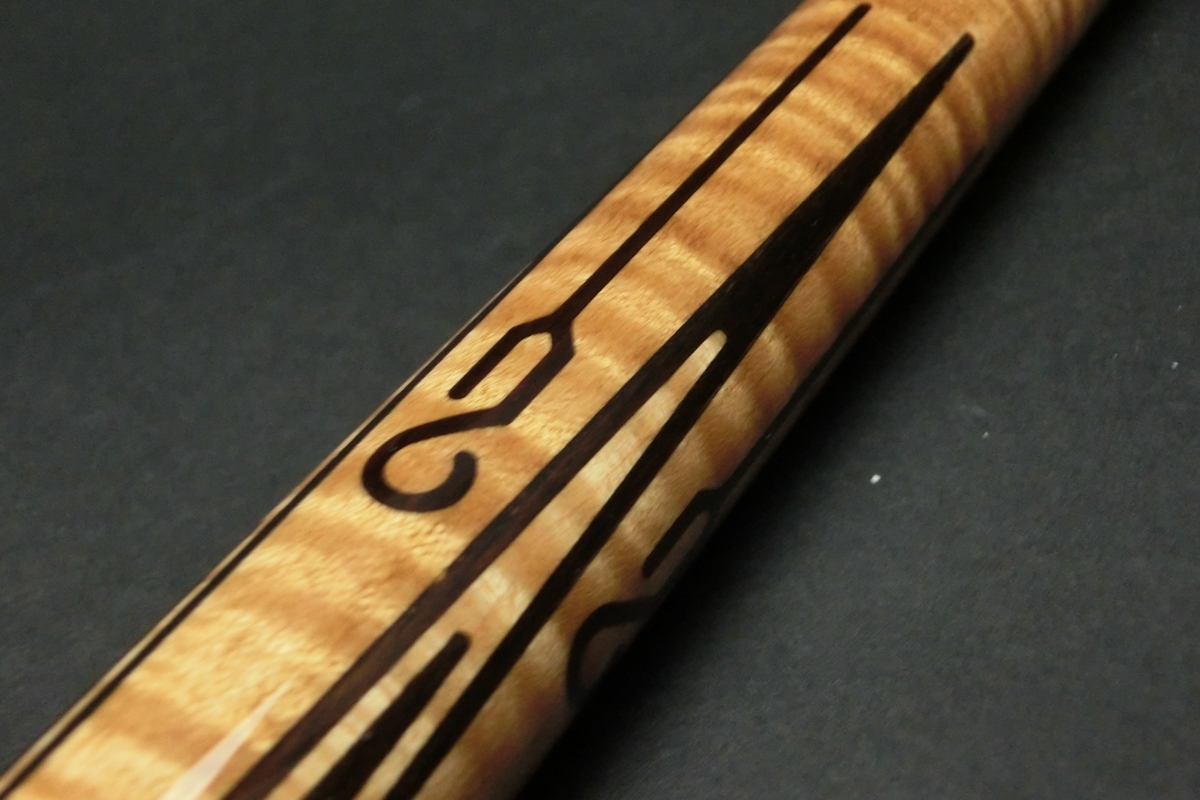 【ヤフオク出品中】15645 レア ジョス Joss オールド 金ロゴ ノーマル 5シャフト ビリヤード キュー CUE SPIDER