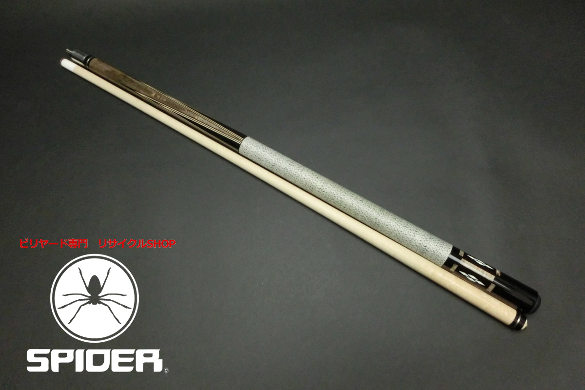 15771 状態良 アダム Adam BSP 4剣 14山パイロ ノーマルシャフト ビリヤード キュー CUE SPIDER
