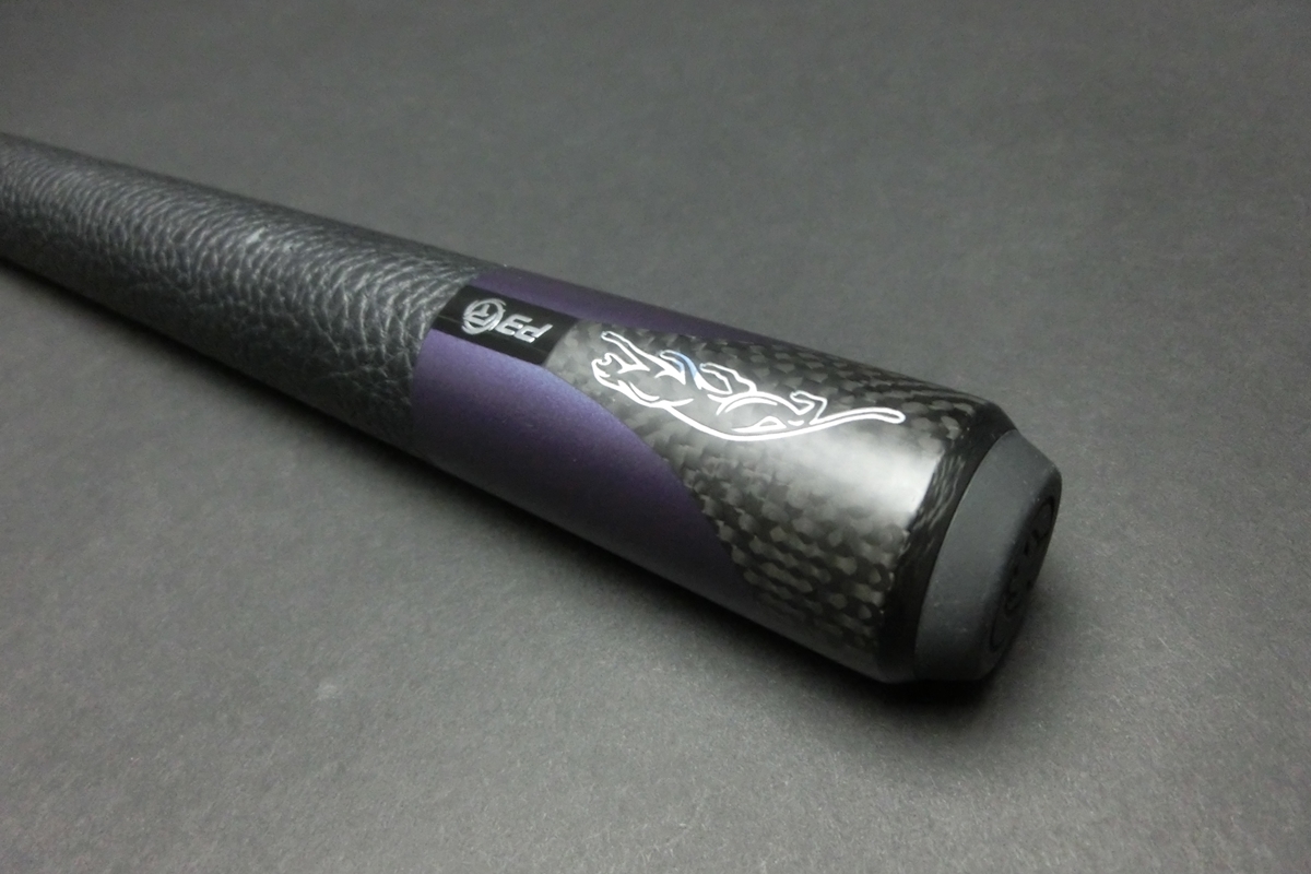 【ヤフオク出品中】15742 プレデター Predator P3 限定 パープル レザーラップ バットのみ ビリヤード キュー CUE SPIDER