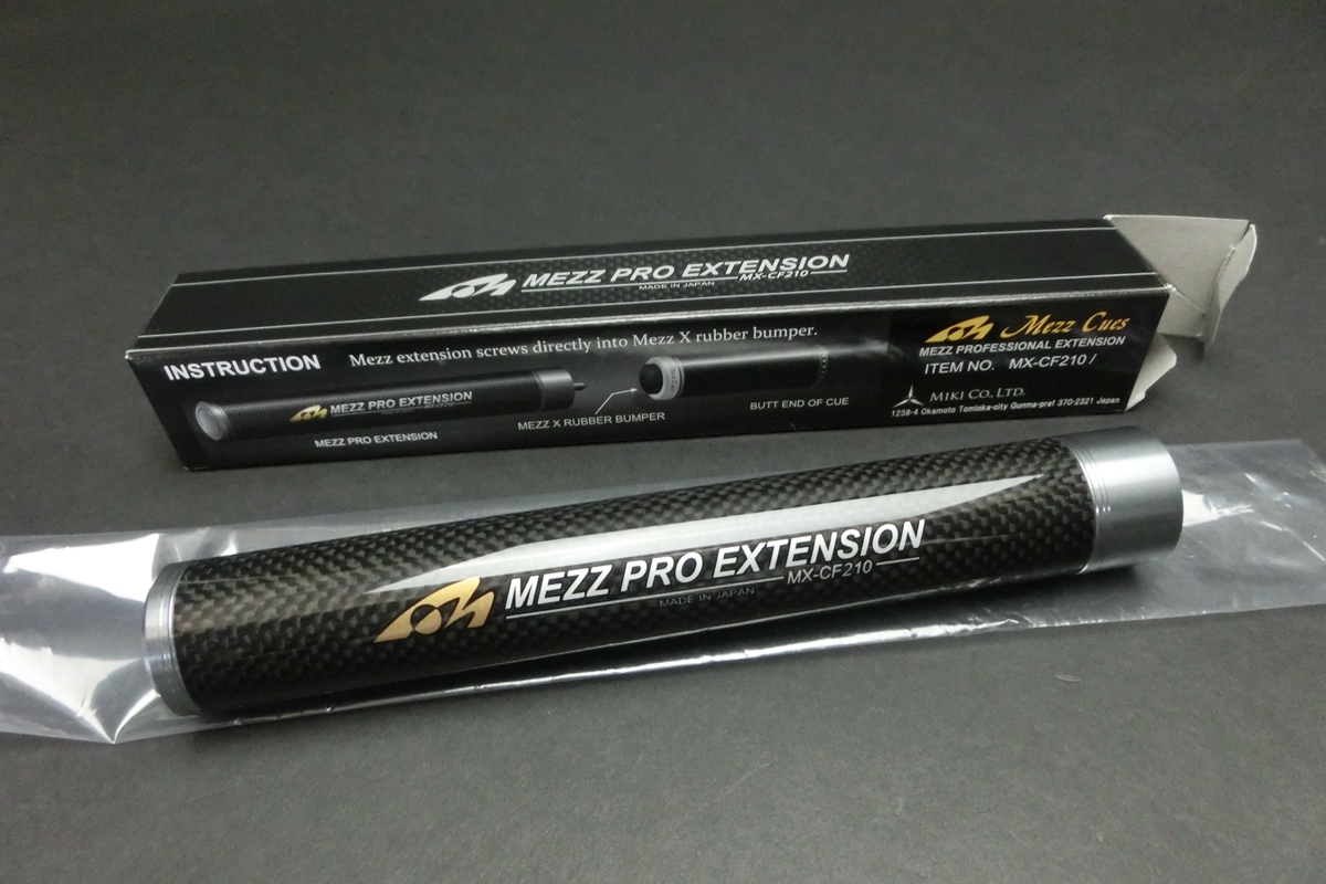 40894 美品 メッヅ Mezz MX-CF210 カーボン エクステンション ビリヤード ソノタ SPIDER