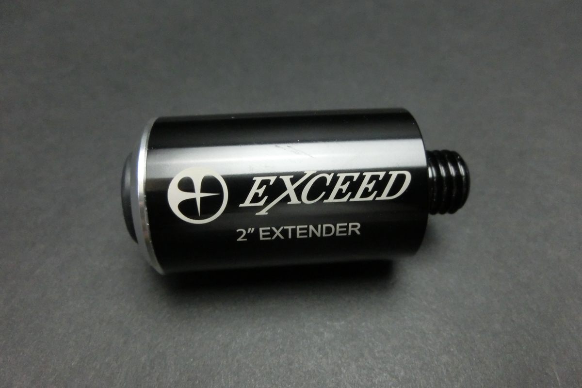 40896 美品 エクシード Exceed 2インチ エクステンダー 黒 34g ビリヤード ソノタ SPIDER