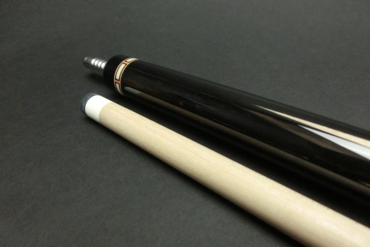 15330 ハオ HOW FH エボニー ピンクベニア 6剣 先角加工 アルミエクステ ラジアル キュー CUE SPIDER