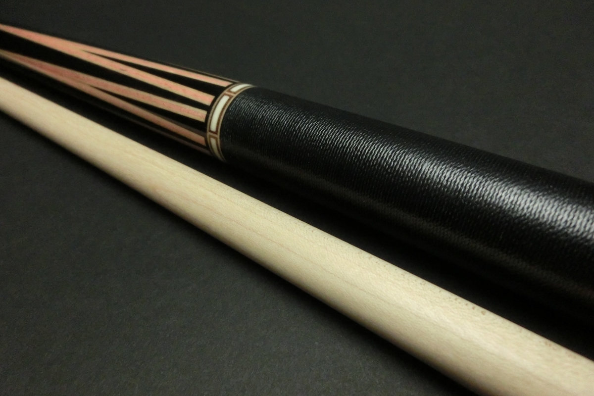 15330 ハオ HOW FH エボニー ピンクベニア 6剣 先角加工 アルミエクステ ラジアル キュー CUE SPIDER