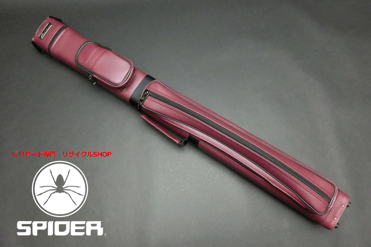 31642 美品 メッヅ Mezz MO-23R 赤 軽量 キューケース 2B3S ビリヤード ケース SPIDER