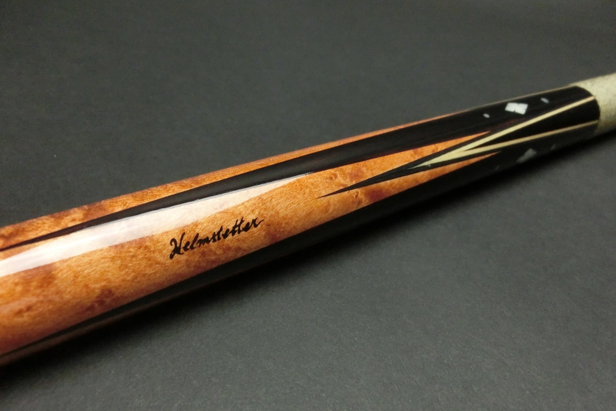 15782 アダム Adam ヘルムステッター 子持8剣 18山フラット ノーマル ビリヤード キュー CUE SPIDER